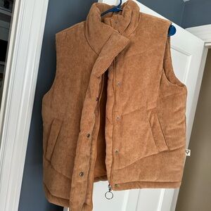 Corduroy Puffer Vest